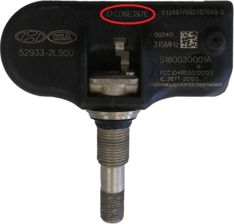 OE TPMS Sensor-ID Location | Alligator TPMS